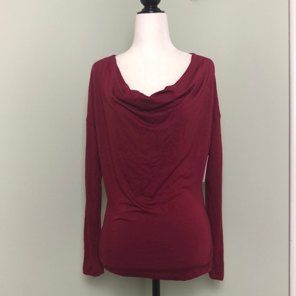 ❤️ XS ❤️ NWT Anthro Top Cowl Neck Long Sleeve